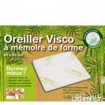 LINGE USINE Oreiller Visco 60 x 60 cm A MEMOIRE DE Forme - B0735HYW4L